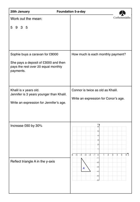 Corbettmaths On Twitter Studying For Foundation Gcse Maths Try Today