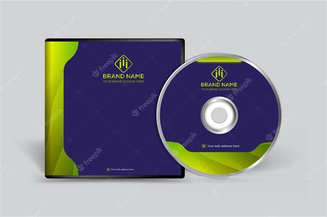 Premium Vector | Cd cover design template