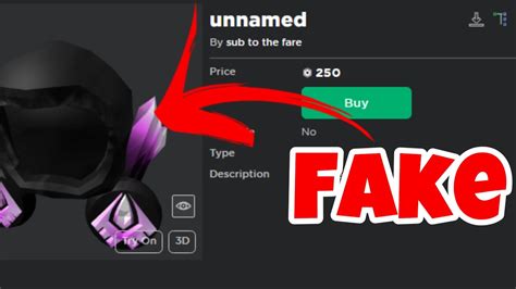 New Fake Ugc Dominus On Roblox Youtube