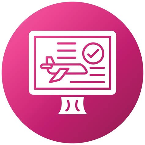 Flight Booking Icon Style 7435933 Vector Art At Vecteezy