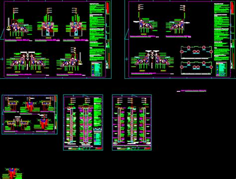 Planos de Detalle de ducto en DWG AUTOCAD Instalación de artefactos