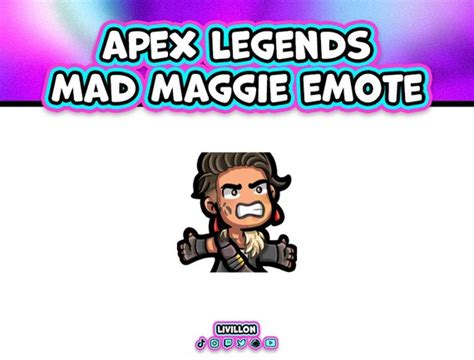 Apex Legends Mad Maggie Emote Twitch Discord And Youtube Etsy