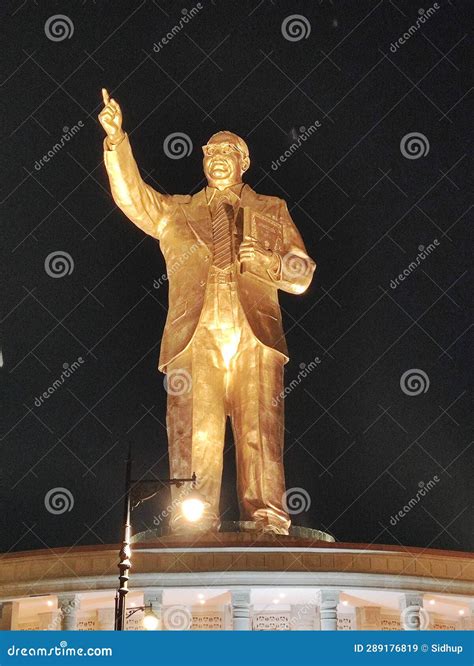 Ambedkar Statue at Hyderabad Stock Image - Image of hyderabad, statue ...