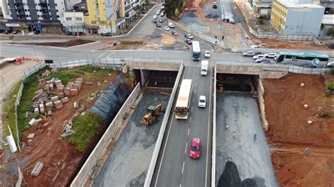 TÚNEL DE TAGUATINGA Drone mostra as escavações no Centro de Taguatinga