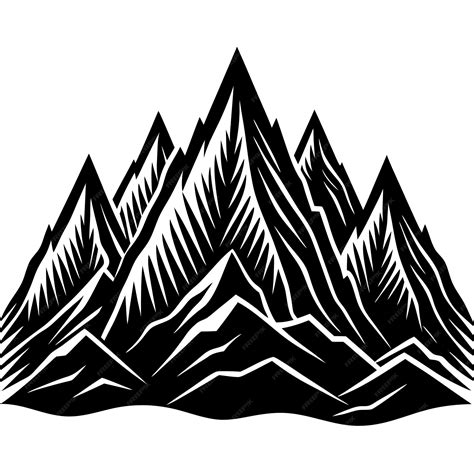 Premium Vector Mountains Vector Mountain Range Silhouette Isolated