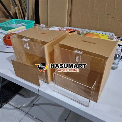 Jual Box Akrilik Undian Tempat Amplop Kertas Cm Kotak