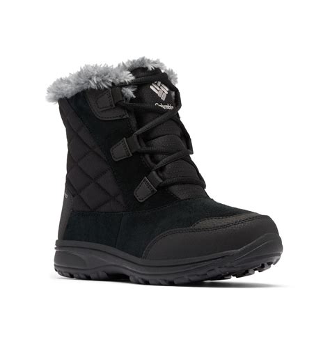 Columbia Womens Ice Maiden Shorty, Black/Columbia Grey, 8 for sale