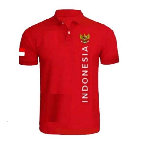 Jual Kaos Polo Shirt Baju Kerah Distro Garuda Tinggi Indonesia Polos