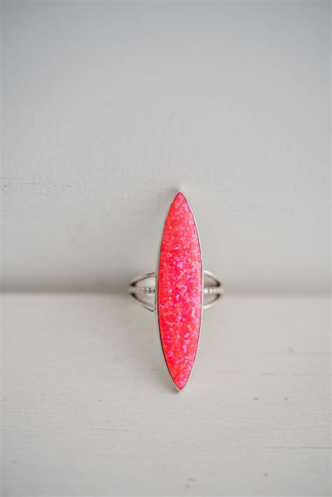 Poppy Ring | Pink Opal – Goldie Lew Jewelry