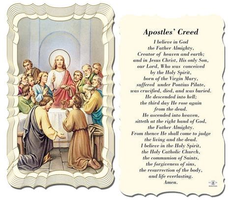 Hirten The Apostles Creed Catholic Prayer Holy Cards 50 Pack