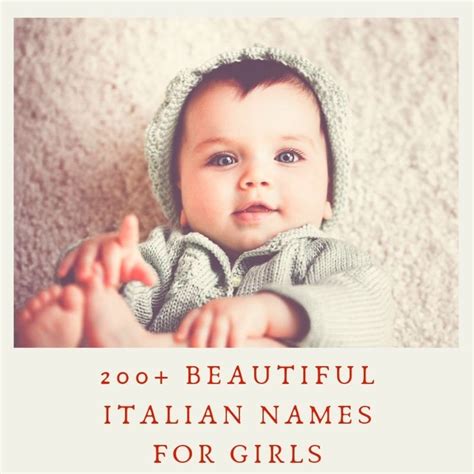 200+ Unique and Beautiful Italian Girl Names - WeHaveKids