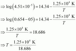 The Rate Constant For The First Order Decomposition Of H O Is Given