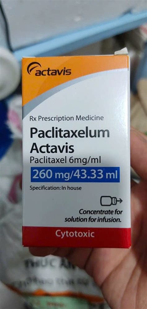 Paclitaxelum Actavis Mg Ml Paclitaxel Mg Ml Thu C I U Tr