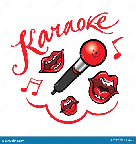 Karaoke Stock Vector Illustration Of Microphone Hobby 32836718