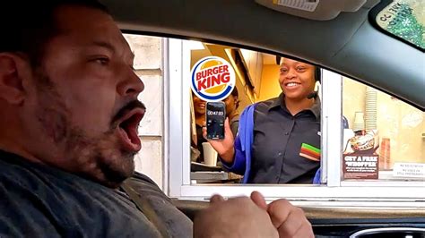 Burger King Drive Thru Speed Challenge With Associate J Timing Me Youtube