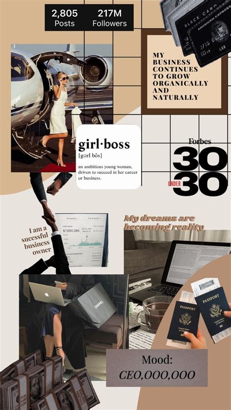 Business Woman Vision Board Wallpaper Vision Board Wallpaper Girl Boss Wallpaper Boss Wallpaper