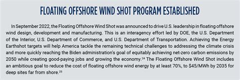 Advancing Offshore Wind Energy In The United States