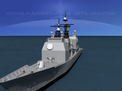 Ticonderoga Class Cruiser 3d Model