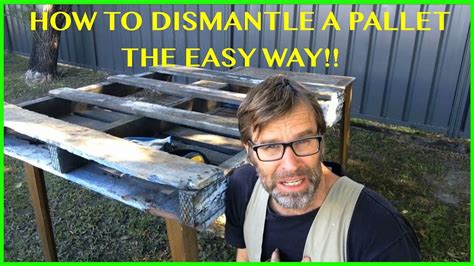 How To Dismantle A Pallet The Easy Way Two Great Techniques Youtube