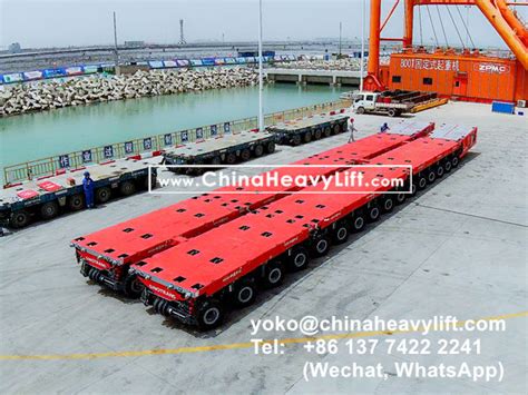 40 Axle Axle Lines SPMT Self Propelled Modular Transporters For Giant