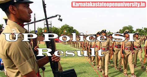 Up Police Si Result 2024 {out} Police Si Cut Off Merit List Answer