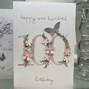 100th Birthday Card, 100th Card, Happy 100th Birthday Card, Luxury ...