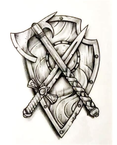 Viking Shield | Shield tattoo, Viking tattoos, Warrior tattoos