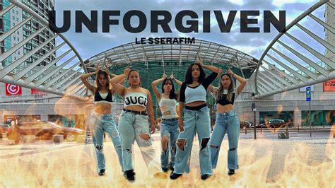 K Pop In Public In Lisbon One Take Le Sserafim Unforgiven