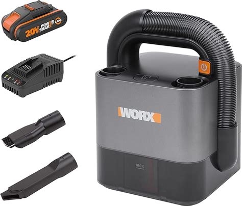 Worx Aspirateur Voiture Puissant Sans Fil Sur Batterie V Ah Wx