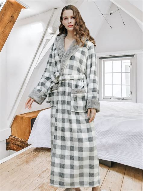 Robe De Chambre Carreaux Femme Mes Doux Habits