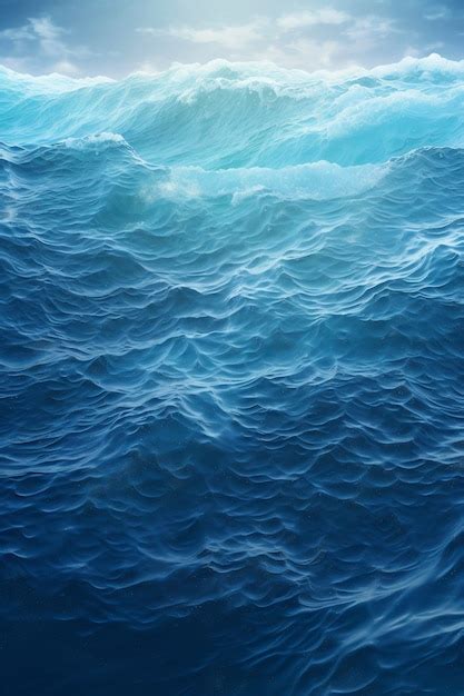 Sea landscape with digital art style | AI-generated image