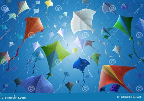 Kites Stock Illustration Illustration Of Artwork Flying 18780924