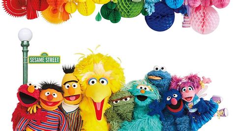 Colorful Sesame Street Characters