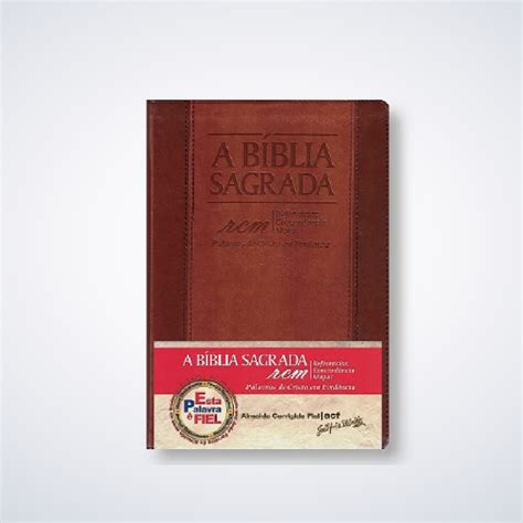 Bíblia Sagrada RCM ACF Letra Gigante Capa PU Luxo Chocolate