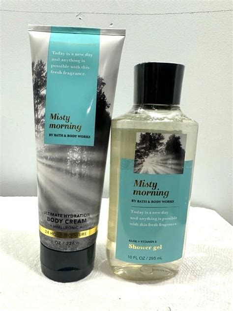 Bath Body Works Misty Morning Duo Set Body Cream Oz And Shower