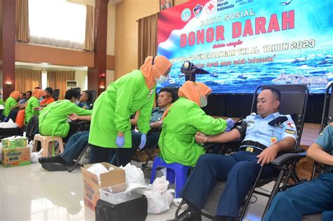 Lanud Muljono Surabaya Berpartisipasi Dalam Giat Donor Darah HUT