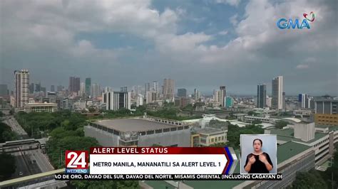 Metro Manila Mananatili Sa Alert Level Oras Weekend Youtube