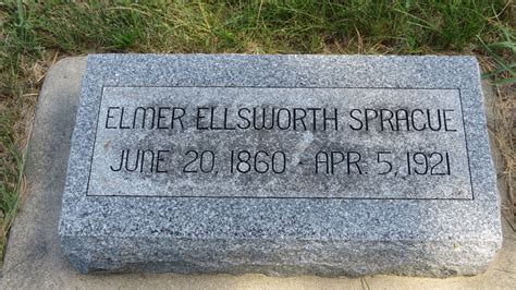 Elmer Ellsworth Sprague 1860 1921 Find a Grave äreminne