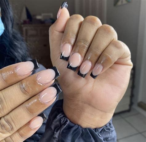 French Manicure Acrylic Nails Simple Acrylic Nails Bling Acrylic