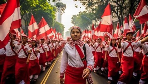 Premium AI Image | Indonesia independence day happy and celebration ...