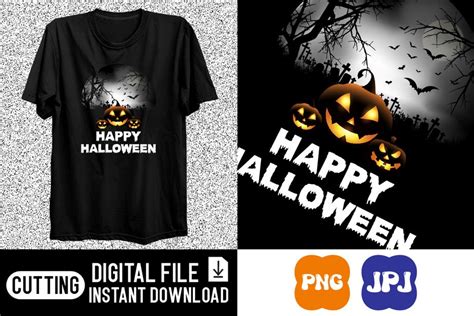 Happy Halloween pumpkin shirt print template - Buy t-shirt designs