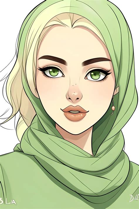 Simple Drawing Blonde Green Eyes Blonde Eyebrow Gallery