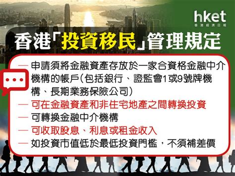 投資移民｜香港新資本投資計劃即日接受申請 入場門檻3000萬元