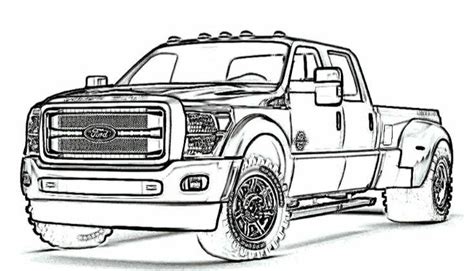 Ford Dually Truck Coloring Page