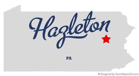 Map of Hazleton, PA, Pennsylvania