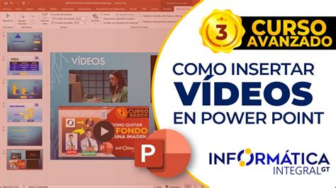 COMO INSERTAR VIDEOS EN POWER POINT Curso Avanzado YouTube