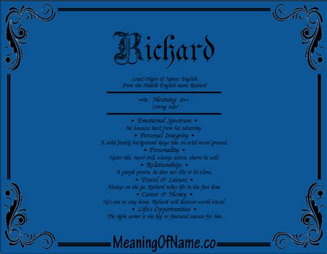 Richard Meaning Of Name