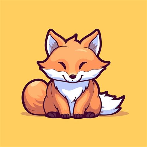 Premium Vector Cute Fox Logo Vector