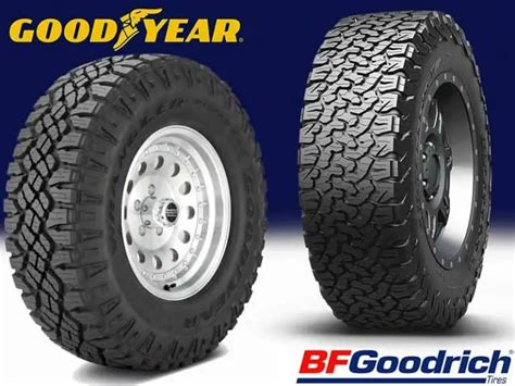 Bfgoodrich Ko2 Vs Goodyear Duratrac Comparethetire