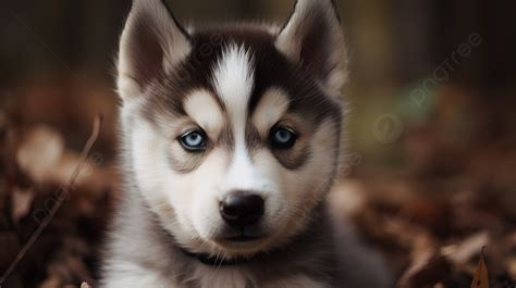 Baby Huskies With Blue Eyes